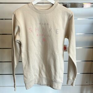 NWT Pure Barre “Wake Shake Radiate” Crew Fleece Sweatshirt